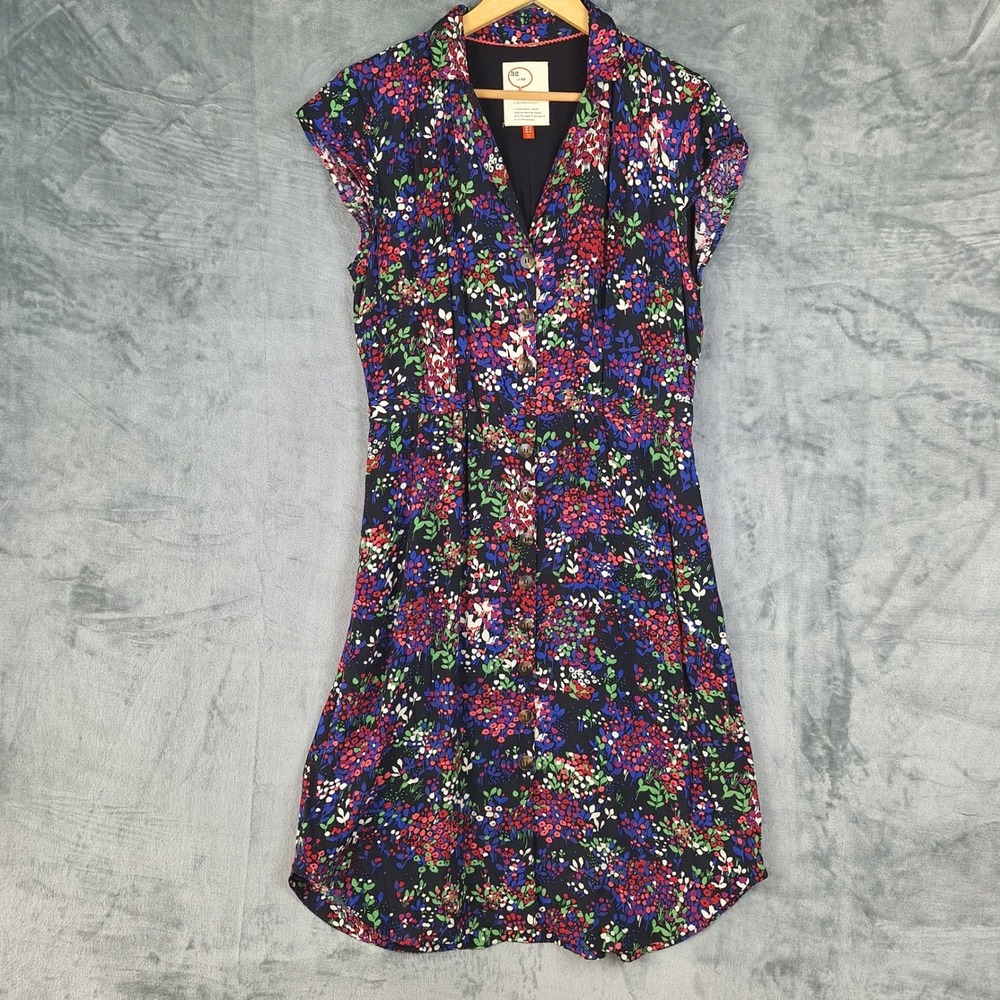 Conversations by Anthropologie 32 Of 52 Shirt Dress 10 Romantic Floral Pockets